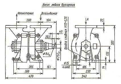 схема насоса СВН-80а левого вращения